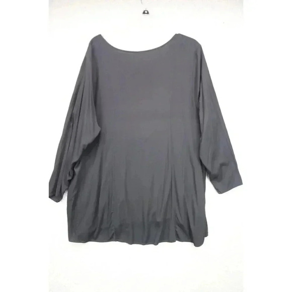 Torrid Black Long Sleeve Faux Button Up Tunic Top-Size 2 or 2X - Picture 6 of 8